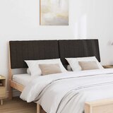  Tapecirani uzglavlje Crna 180 cm Čvrsto borovo drvo Slike