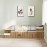  Krevet s ladicama Umjetnički hrast 80 cm Konstruirano drvo | shoptok.hr