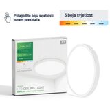 Greentech led plafonjera 24w 3000k-3500k-4000k-5000k-6500k fi40cm 5cct bela ( NX-24W-WH )