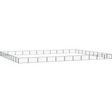  Ograda za pse s 40 panela crna 100 x 50 cm čelik obložen prahom | shoptok.hr