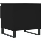 vidaXL klubska mizica črna 50x46x50 cm inženirski les | Shoptok.si