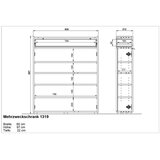Germania Kremno bela omarica v mat dekorju 83x99x22 cm Ameca – | Shoptok.si