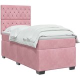 Boxspring krevet s madracem Ružičasta 100 x 200 cm Baršun | shoptok.hr