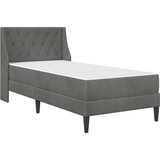  Okvir kreveta s madracem Tamno siva 100 x 200 cm Baršun | shoptok.hr
