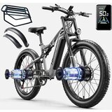 Shengmilo električno kolo S600 2*1000 w fat bike zmogljivo električno gorsko kolo 48V17.5AH samsung odstranljiva litijeva baterija 26" e-bike mtb pedal assist za odrasle mestno električno ko, (21362443) Cene