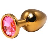  srednji zlatni analni dildo sa rozim dijamantom Cene'.'