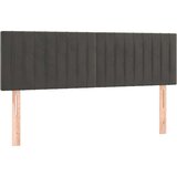  Box spring postelja z vzmetnico temno siva 140x200 cm žamet, (20930331) | Shoptok.si