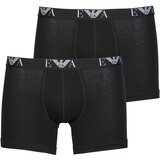 Emporio Armani Boksarice MONORGRAM 2 PACK BOXER Črna | Shoptok.si