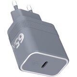 Oem Force Power, USB-C 65W napajalnik Power Delivery UltraGaN hitro polnjenje, Siva, (5000185045) | Shoptok.si