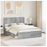 vidaXL Uzglavlje Siva Sonoma PB - Siva Sonoma 140 cm | shoptok.hr