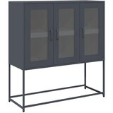 vidaXL Komoda antracitna 100,5x39x107 cm hladno valjano jeklo | Shoptok.si