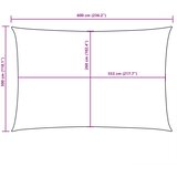  Jedro protiv sunca od tkanine Oxford pravokutno 3 x 6 m crno | shoptok.hr