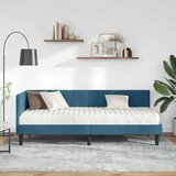  Kutni krevetni okvir s madracem 2 kom. Plava Baršun | shoptok.hr