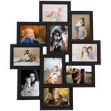 vidaXL Foto okvir za 10x(13x18 cm) fotografij črn MDF | Shoptok.si