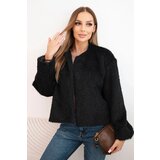 Kesi Włoski Women's fur jacket without fastening black Cene
