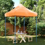 Šator za svadbe - šator za zabave Narančasta 200 x 200 x 306 cm Oxford tkanina - Narančasta Bez bočnog zida Da | shoptok.hr