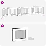  Vrata za pse s postoljem 6 pcs Hrast artisan 80 x 60 cm | shoptok.hr