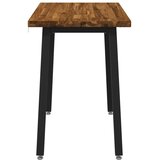  90 x 55 x 75 cm Čvrsto drvo akacije Prirodna i crna Pravokutni - Prirodna i crna 90 x 55 x 75 cm Četvrtasto | shoptok.hr