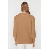 Trendyol Camel Oversize Soft Textured Basic Knitwear Sweater | Eponuda.ba