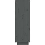 Ormarić za cipele sivi 60 x 34 x 105 cm od masivne borovine | shoptok.hr