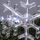 Brilagi LED Božićna zavesa 77xLED/3xAA/USB 3,8m pahuljice hladno bela | Eponuda.com