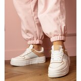 Gemre White-beige platform sports sneakers Fiones | Shoptok.si