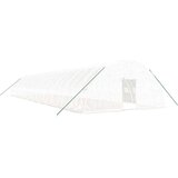 vidaXL Rastlinjak z jeklenim okvirjem bel 132 m 22x6x2,85 m | Shoptok.si