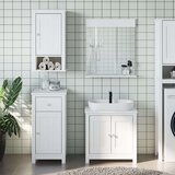  3-dijelni set kupaonskog namještaja BERG bijeli od borovine | shoptok.hr