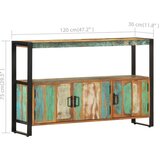 vidaXL Komoda 120x30x75 cm trden predelan les | Shoptok.si