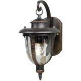 Elstead Lighting Elstead St Louis Zunanja majhna stenska svetilka z 1 lučjo, obrabljena bronasta, IP44, E27, (22100117) | Shoptok.si
