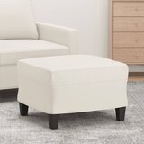 vidaXL Stolček za noge krem 60x50x41 cm umetno usnje Cene
