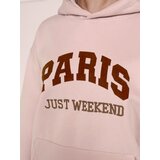 DStreet Bluza damska oversize z kapturem PARISSIA różowa | Shoptok.si