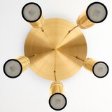 Jupiter 2020 - visilica na sajli alas 5xGU10/10W/230V zlatna | Eponuda.com