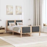  Okvir za krevet Tamno siva 120 x 190 cm tkanina | shoptok.hr