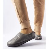 Big Star Grey insulated winter slippers | shoptok.hr