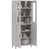  Visoka komoda siva sonome 69,5x34x180 cm od konstruiranog drva | shoptok.hr