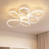 Nettlife sodobna bela LED stropna svetilka s cvetličnim dizajnom, 24 W, 3000 K, kovinska, za notranje prostore in hodnik, (5000491451) Cene