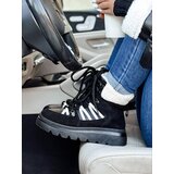 DStreet Botki damskie COZYLOFT ocieplane trekkingowe czarne | shoptok.hr