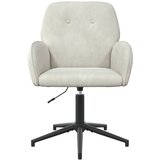  Okretne radne stolice 6 kom. 54 x 55 x 90 cm Krem Baršun | shoptok.hr