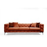 Balcab Home Narančasta baršunasti sofa 237 cm Como – Cijene