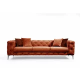 Balcab Home Narančasta baršunasti sofa 237 cm Como –