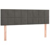  Box spring postelja z vzmetnico temno siva 140x200 cm žamet, (20725769) | Shoptok.si