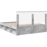  Okvir za krevet Beton 160 x 200 cm Čvrsto borovo drvo | shoptok.hr