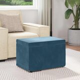  Stolica Plava 61 x 41 x 40 cm Svileni i Fino Radeći Drvo - Plava 60 cm Baršun | shoptok.hr