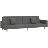 Maison Chic kavč - Sofa - Kanape dvosed z ležiščem in dvema blazinama temno sivo blago, (21727661) Cene