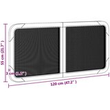  Vzglavje z vzglavjem Črna 120 x 55 x 3 cm Ratan, (5000109308) | Shoptok.si