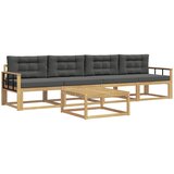  Set vanjskih sofa 4 kom. Bijela i antracit | shoptok.hr