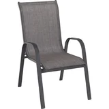 STOL aluminij, jeklo antracit, rjava
