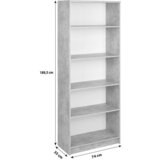 Mömax regal 4-you new Yur03, siva, bela | Shoptok.si