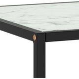 Stolić za kavu crni s bijelim mramornim staklom 100x50x35 cm | Eponuda.ba